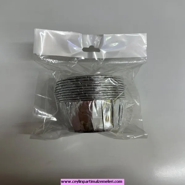 Gümüş Cupcake Kabı